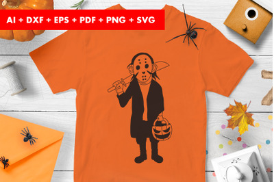 Halloween Costume Illustrator Trick or Treat SVG