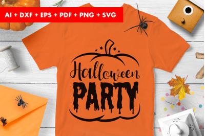 Halloween Party Trick or Treat SVG