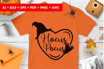 Hocus Pocus Halloween Vector SVG PNG Transparent