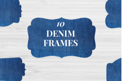 Blue Denim Frames, Blue Jeans Digital Labels, Real Jeans Denim Frames