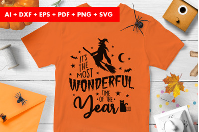 It&#039;s The Most Wonderful Time of The Year Halloween SVG