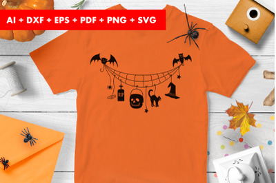 Spider Web Halloween Vector SVG PNG transparent