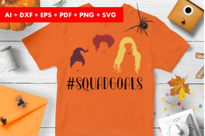 Squadgoals Halloween Vector SVG PNG transparent