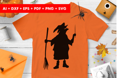 Witch Cricut SVG Halloween SVG Design