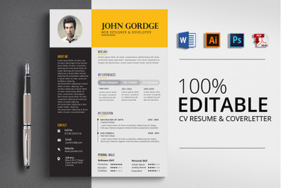 CV Resume Word Template