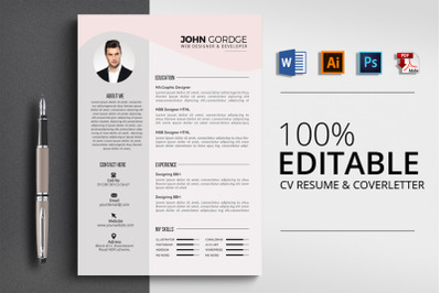 CV Resume Word Template