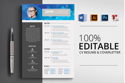 CV Resume Word Template