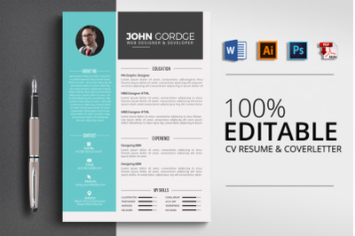 CV Resume Word Template