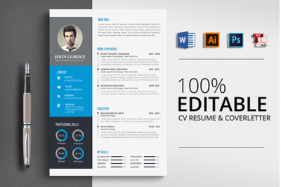 Clean CV Resume Word Template