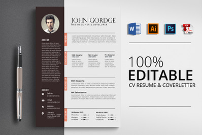 Ms Word CV Resume Template