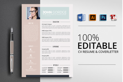 CV Resume Word Template