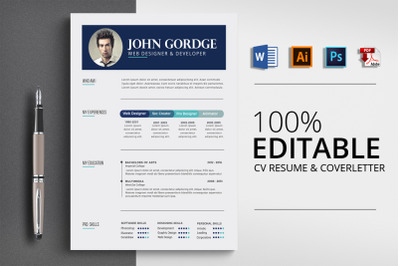 CV Resume Word Template