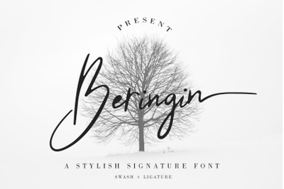 Beringin Stylish SIgnature Font
