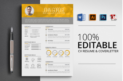 CV Resume Word Template