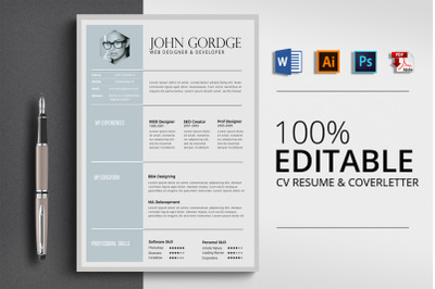 CV Resume Word Template