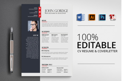 CV Resume Word Template