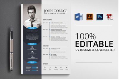 CV Resume Word Template