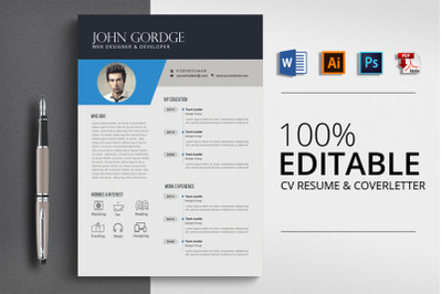 CV Resume Word Template