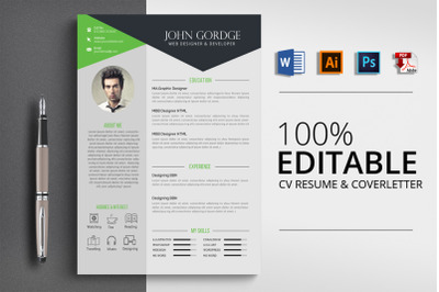 CV Resume Word Template