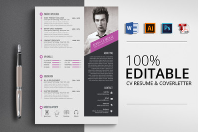 Resume CV Word Template