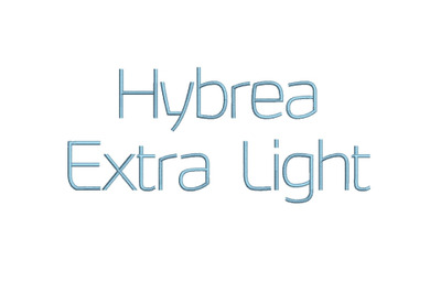 Hybrea XI 15 sizes embroidery font (RLA)