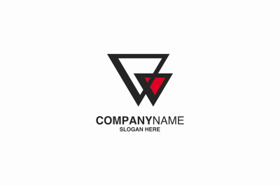 Letter VV Logo Icon Design Template Stock Vector