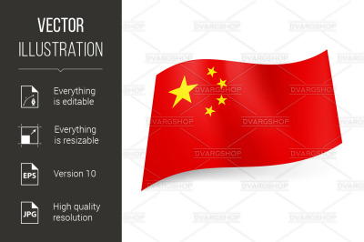 State flag of China.