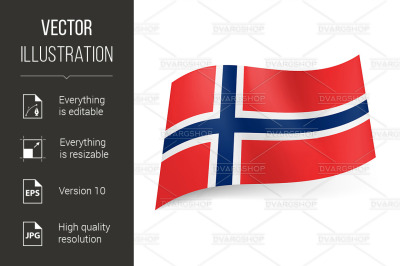 State flag of Norway.