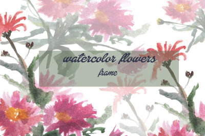 gentle watercolor flowers