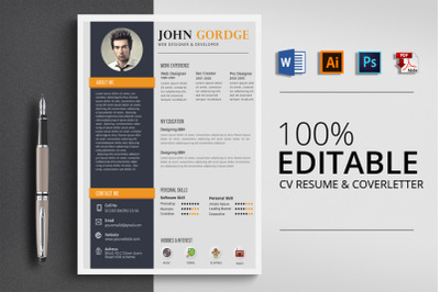 Job CV Resume Word Template