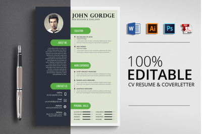 CV Resume Word Template