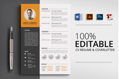 CV Resume Word Template