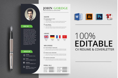 CV Resume Word Template