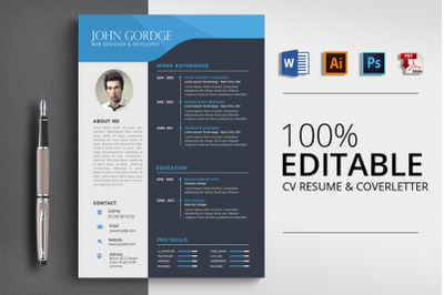 CV Resume Word Template