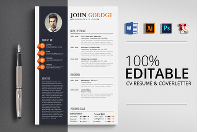 CV Resume Word Template