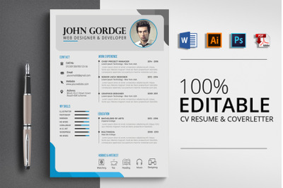 CV Resume Word Template