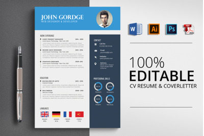 CV Resume Word Template