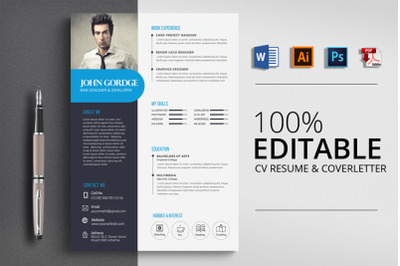 Clean CV Resume Word Template