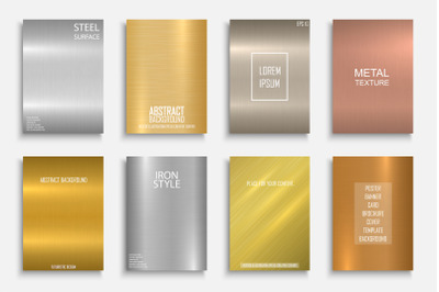 Colorful bright metallic covers