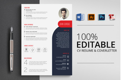 CV Resume Word Template