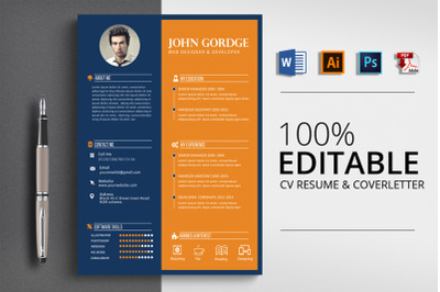 CV Resume Word Template