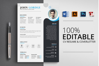 CV Resume Word Template