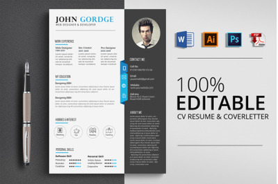 CV Resume Word Template