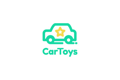 Car toys logo vector template