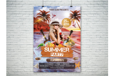 summer party flyer