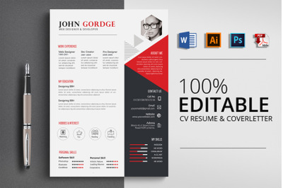 CV Resume Word Template