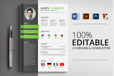 CV Resume Word Template