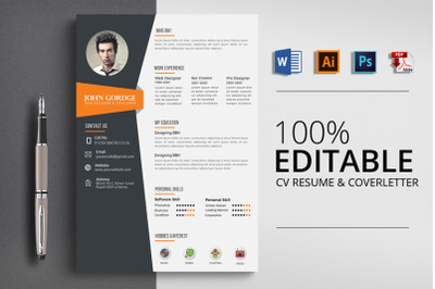 CV Resume Word Template