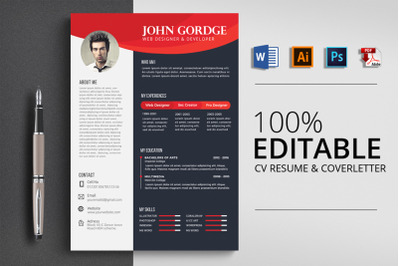 CV Resume Word Template