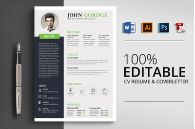 CV Resume Word Template